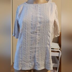 Old Navy Beige Textured Blouse